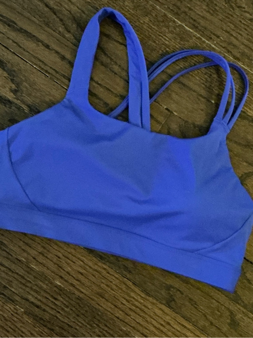 Athleta Vibrant Blue Strappy Sports Bra